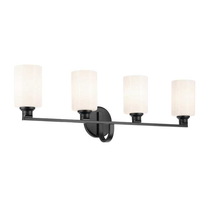 Kichler - 55227BK - Four Light Bath - Gioe - Black