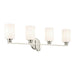 Kichler - 55227NI - Four Light Bath - Gioe - Brushed Nickel