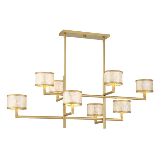 Mariquita Eight Light Chandelier Spun Gold