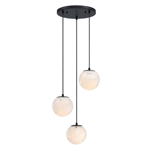 Circo Three Light Chandelier Matte Black