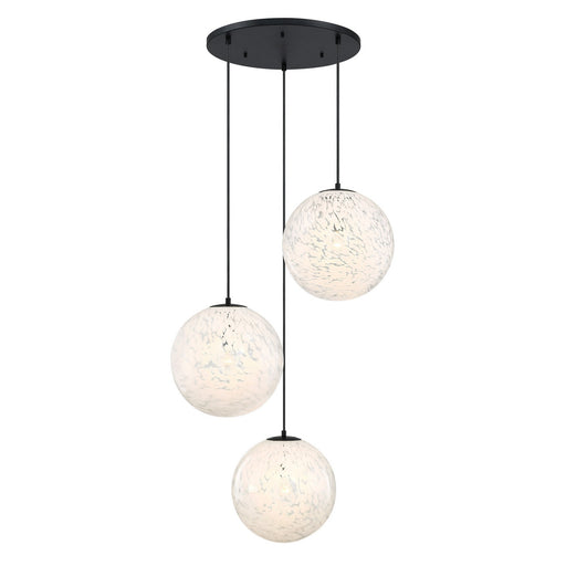 Circo Three Light Chandelier Matte Black