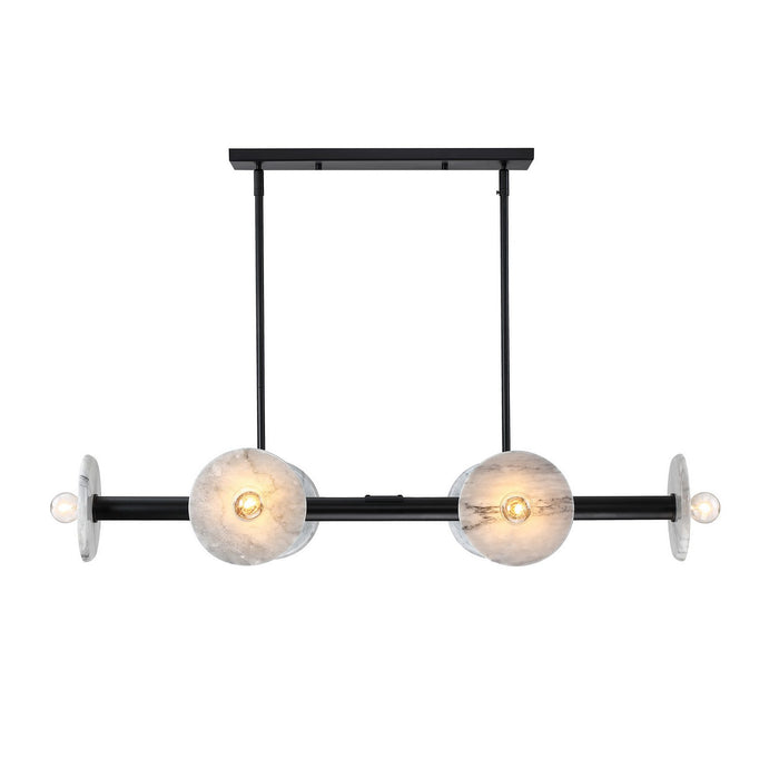 Designers Fountain - D325C-6LCH-MB - Six Light Linear Chandelier - Fina - Matte Black