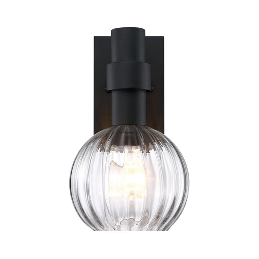 Fernwood One Light Outdoor Wall Sconce Matte Black