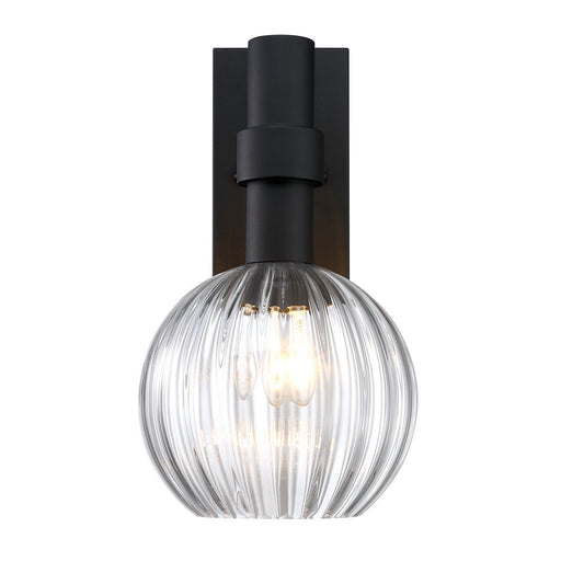 Fernwood One Light Outdoor Wall Sconce Matte Black