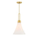 Designers Fountain - D339M-12P-BG - One Light Pendant - Evergreen Oasis - Burshed Gold