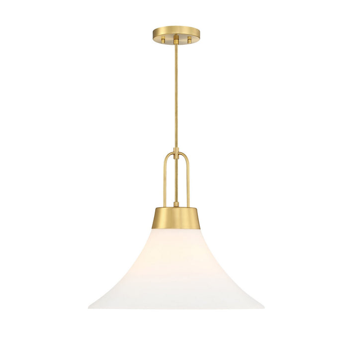 Designers Fountain - D339M-18P-BG - One Light Pendant - Evergreen Oasis - Burshed Gold