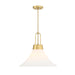 Designers Fountain - D339M-18P-BG - One Light Pendant - Evergreen Oasis - Burshed Gold