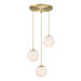 Designers Fountain - D342M-3CHA-BG - Three Light Chandelier - Pixie - Burshed Gold