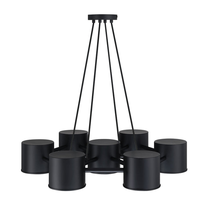 Designers Fountain - D353C-7CH-MB - Seven Light Chandelier - Fleur Oasis - Matte Black