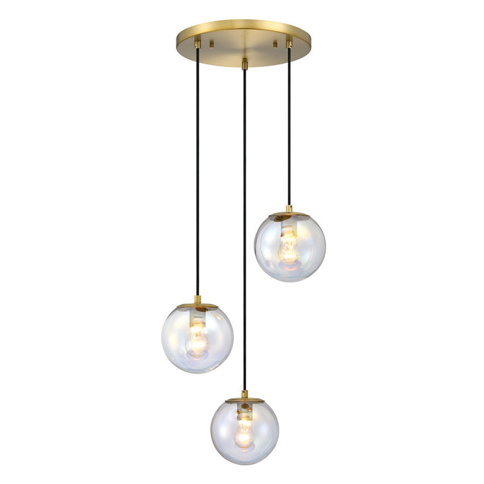 Designers Fountain - D354M-3CHA-BG - Three Light Chandelier - Neva - Brushed Gold