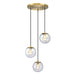Designers Fountain - D354M-3CHA-BG - Three Light Chandelier - Neva - Brushed Gold