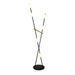 Artcraft - AC10046BK - LED Floor Lamp - Cortina - Black, Brushed Brass