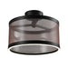 Artcraft - AC11893BZ - LED Semi Flush Mount - Cora - Bronze