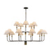 Artcraft - AC12039BB - 15 Light Chandelier - Providence - Black, Brushed Brass