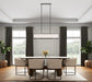 Artcraft - AC12164BK - Eight Light Island Pendant - High Street - Black