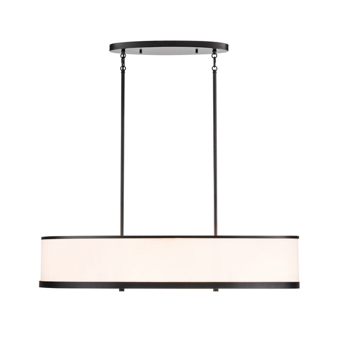 Artcraft - AC12164BK - Eight Light Island Pendant - High Street - Black