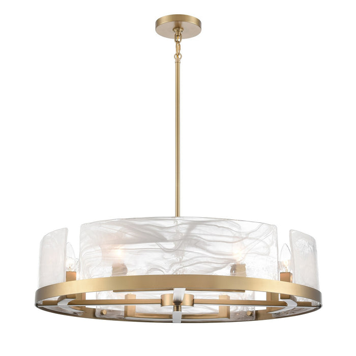 Artcraft - AC12178BR - Eight Light Chandelier - Skye - Brass