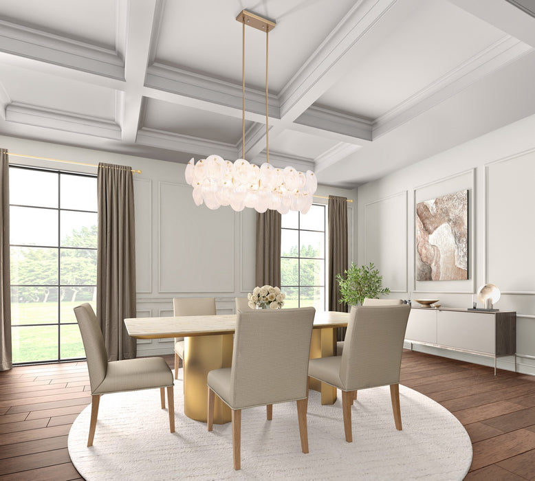 Artcraft - AC12217BR - Seven Light Island Pendant - Lily - Brushed Brass