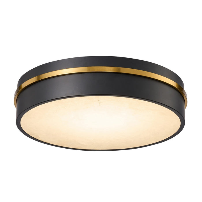 Artcraft - AC6991BB - LED Flush Mount - Dax - Black, Brass