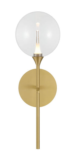 One Light Wall Sconce Gold
