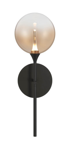 One Light Wall Sconce Black
