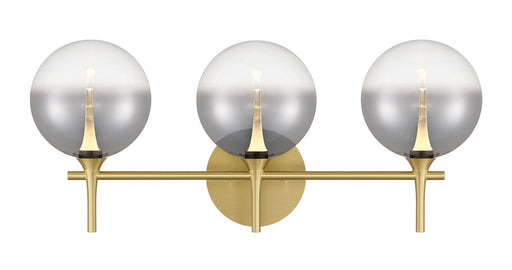 Three Light Vanity Gold