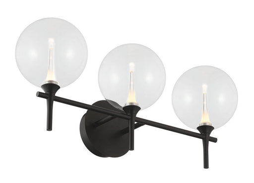 Three Light Vanity Black