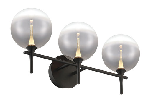 Three Light Vanity Black