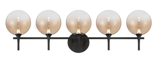 Five Light Vanity Black
