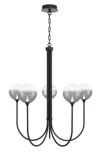 Five Light Chandelier Black