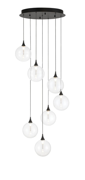 Eurofase - 48929-011 - Seven Light Chandelier - Black