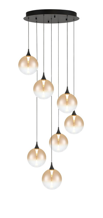 Eurofase - 48929-035 - Seven Light Chandelier - Black