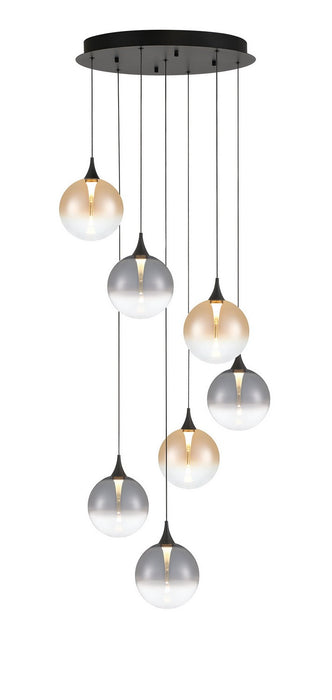 Eurofase - 48929-044 - Seven Light Chandelier - Black