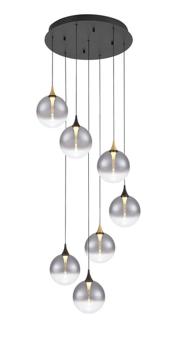 Eurofase - 48930-024 - Seven Light Chandelier - Gold-Black