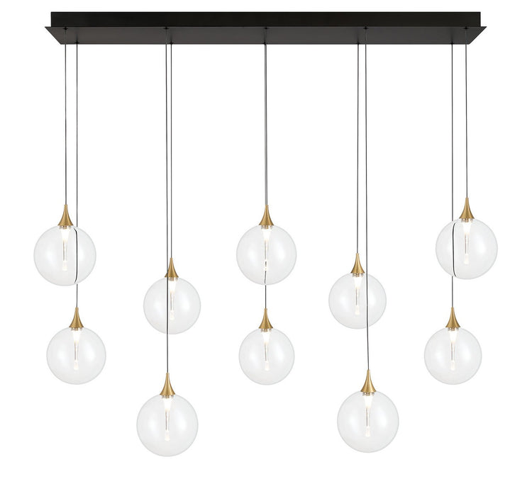 Eurofase - 48932-011 - Ten Light Chandelier - Gold