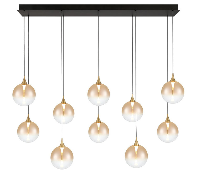Eurofase - 48932-035 - Ten Light Chandelier - Gold