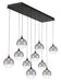 Eurofase - 48933-025 - Ten Light Chandelier - Black