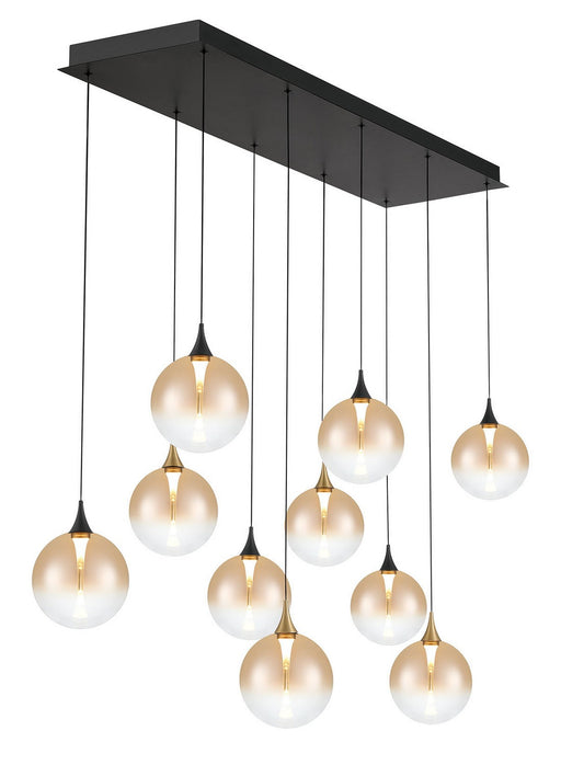 Eurofase - 48934-039 - Ten Light Chandelier - Gold-Black