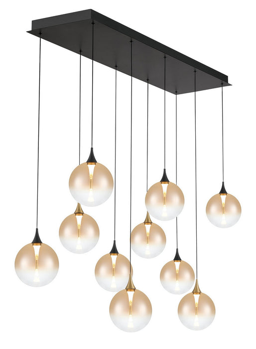 Eurofase - 48934-039 - Ten Light Chandelier - Gold-Black