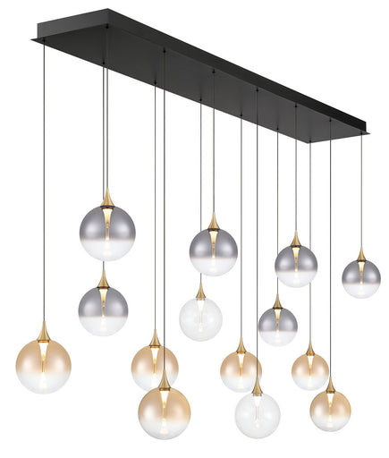 14 Light Chandelier Gold