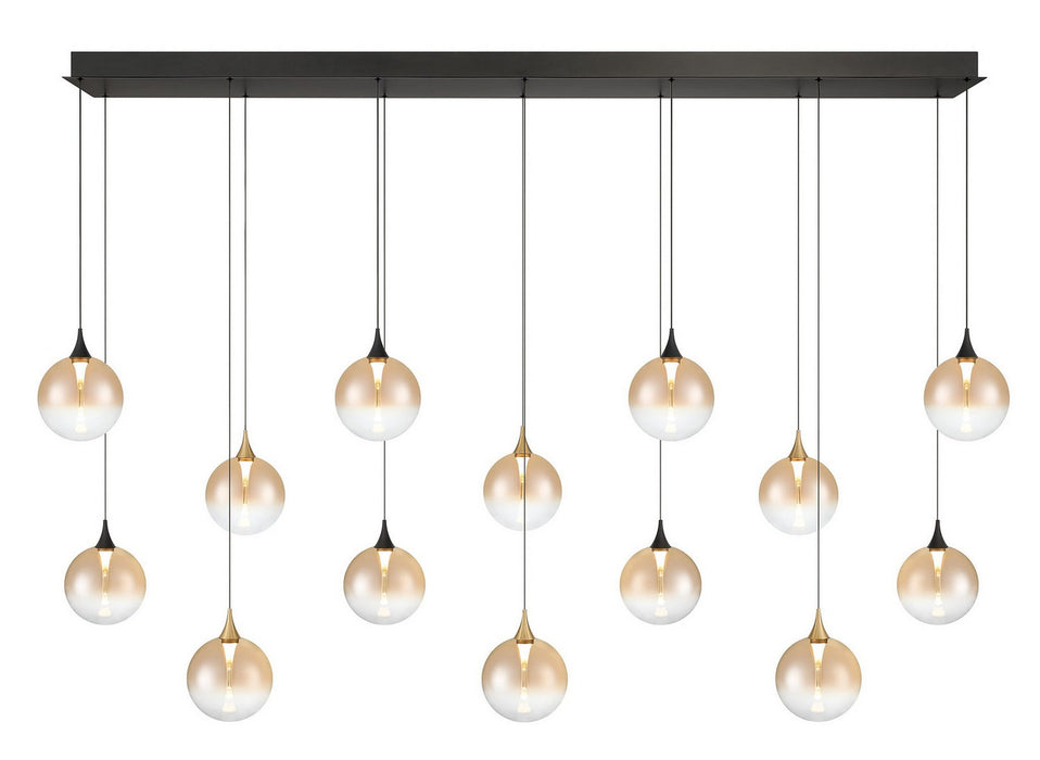 Eurofase - 48940-030 - 14 Light Chandelier - Gold-Black