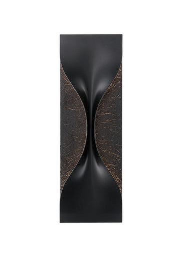 One Light Outdoor Lantern Gold-Black