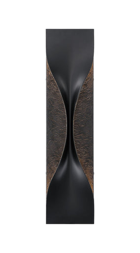 One Light Outdoor Lantern Gold-Black