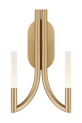 Two Light Wall Sconce Gold