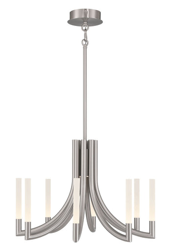 Eight Light Chandelier Nickel