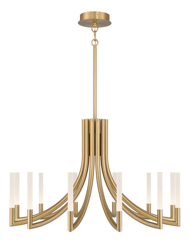 12 Light Chandelier Gold