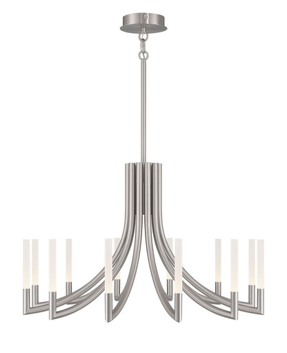 12 Light Chandelier Nickel