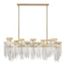 Zeev Lighting - CD10424-20-AGB - 20 Light Chandelier - Waterfall - Aged Brass