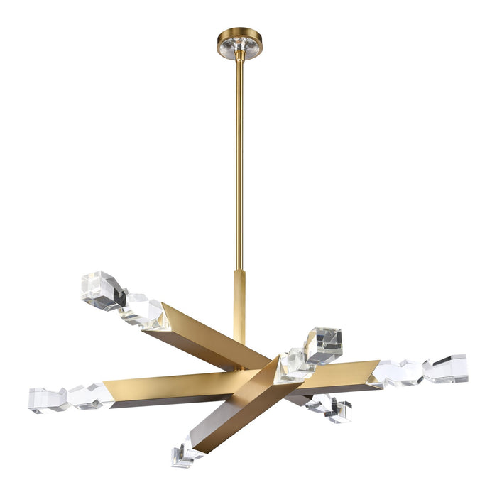 Zeev Lighting - CD11349-LED-6-3x3-AGB - LED Chandelier - Mamadim - Aged Brass
