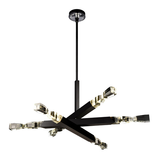 Mamadim LED Chandelier Satin Brushed Black